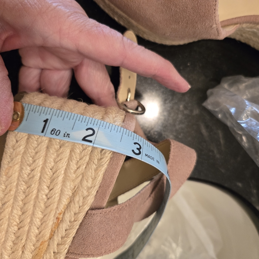 Sole Society Women's Pink Espadrille Sandals Size 7 1/2. EUC!!! - Picture 6 of 6